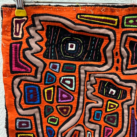 Kuna Indian Mola Textile Panama Latin America Applique Vintage Authentic - Picture 2 of 7